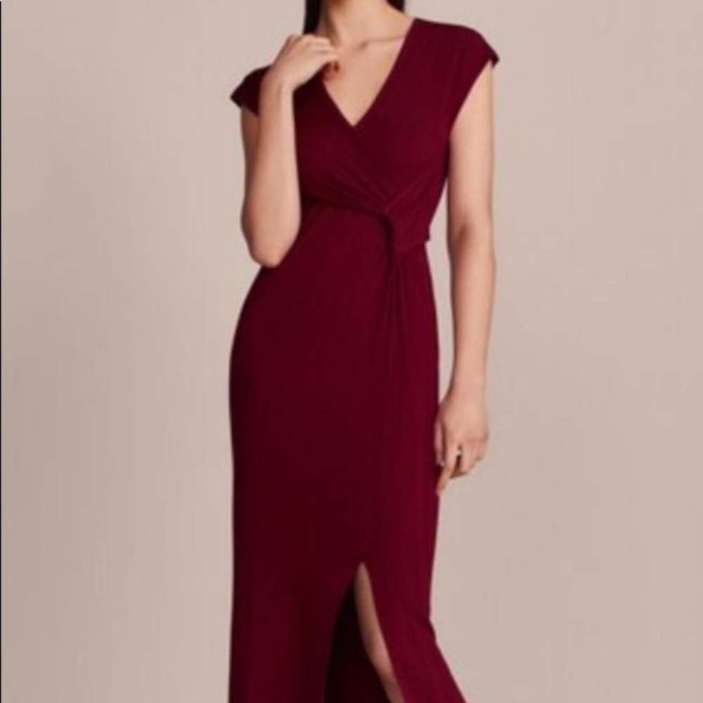 Massimo Dutti Limited Edition Dark Red Dress